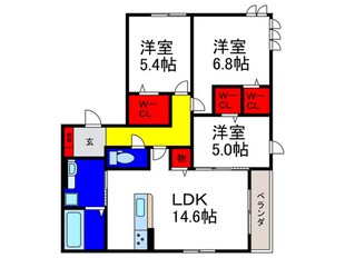 アンサンブル大今里の物件間取画像